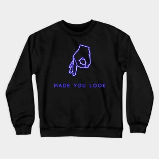 The Circle Hand Game Neon Crewneck Sweatshirt